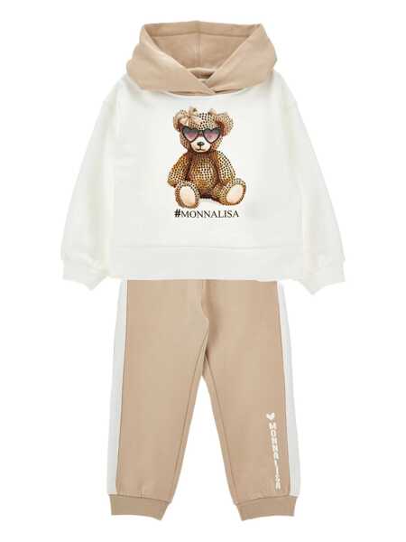 Bluze de trening Monnalisa HOODIE AND JOGGER SET White Fete (BM 19027869) 1