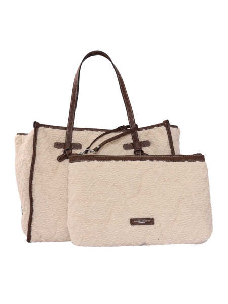 Genti de umar MARCELLA GIANNI CHIARINI LEATHER AND FABRIC BAG White Femei (BM 19027905) 3