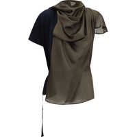 Tricouri Jersey T-shirt with contrast inserts Femei