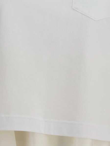 Tricouri Sacai Jersey T-shirt with Polyester detail OFFWHITE/ECRU Femei (BM 19028086) 3