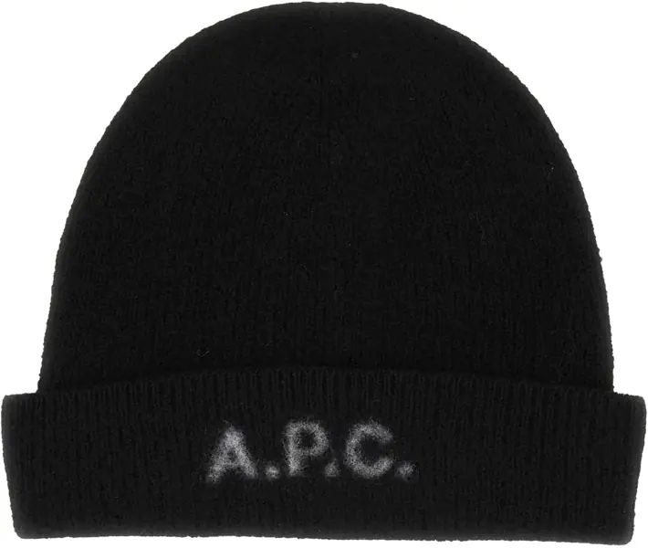 Sepci A.P.C. Berretto In Lana Con Logo BLACK Femei (BM 19028116) 2
