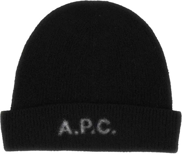 Sepci A.P.C. Berretto In Lana Con Logo BLACK Femei (BM 19028116) 1