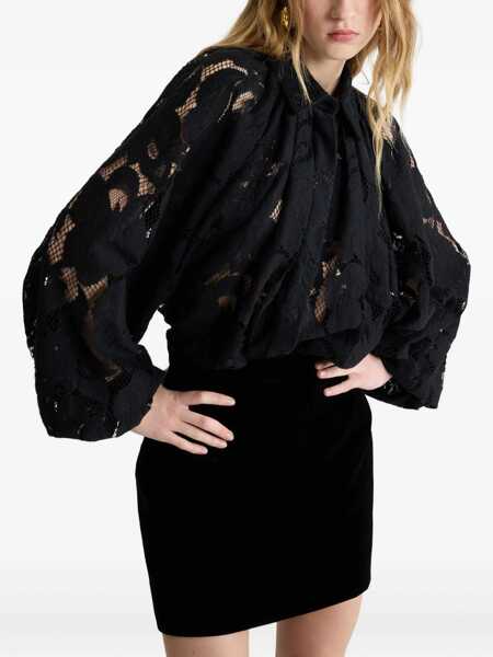 Bluze Patou Lace Balloon Blouse BLACK Femei (BM 19028137) 4