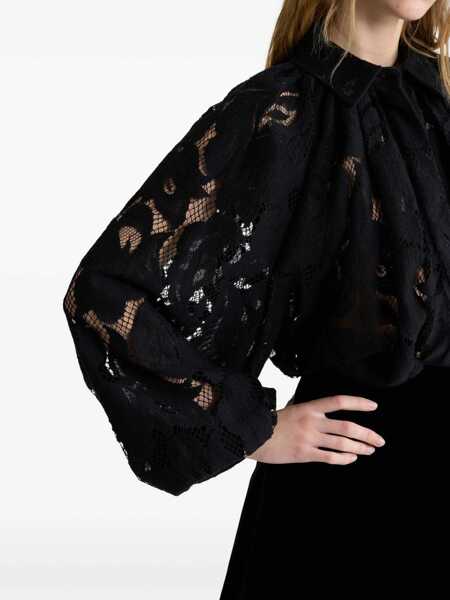 Bluze Patou Lace Balloon Blouse BLACK Femei (BM 19028137) 5
