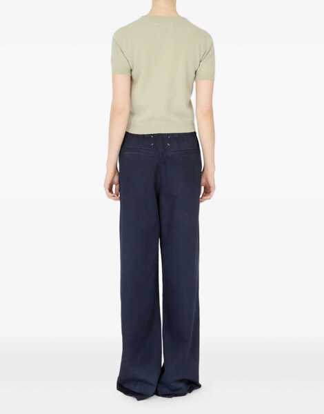 Tricouri Maison Margiela Wool Crew Neck T-Shirt GREEN Femei (BM 19028149) 5