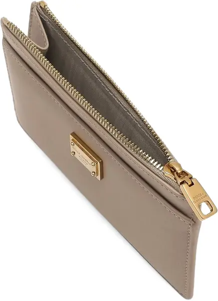 Portofele Dolce & Gabbana Calfskin Plong Card Holder BEIGE Femei (BM 19028152) 4