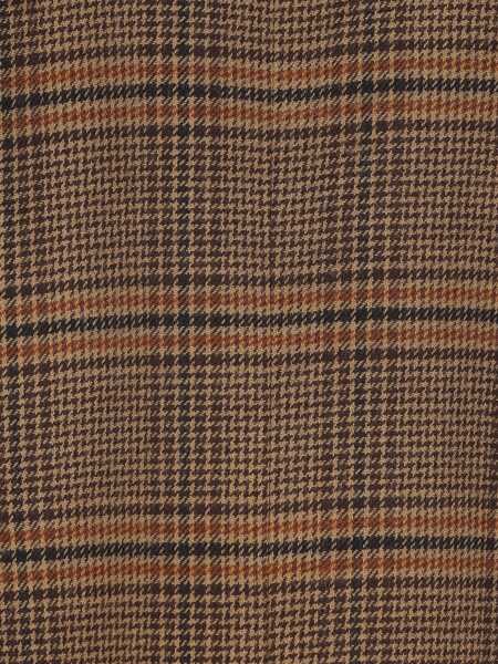 Sacouri office Saint Laurent Prince Of Wales Wool Jacket BROWN Femei (BM 19028164) 3