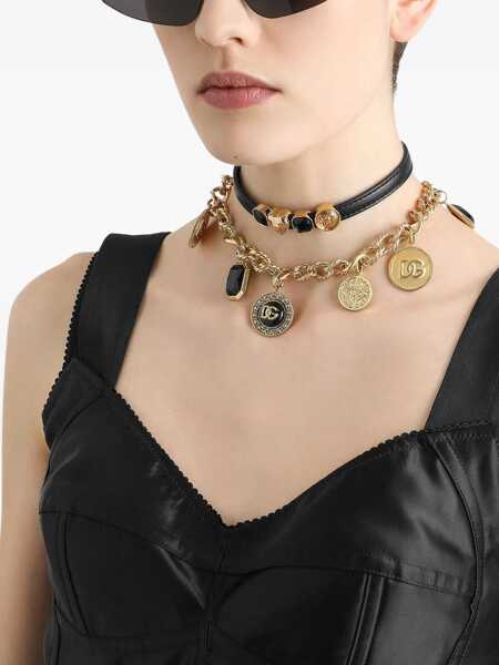 Pulovere Dolce & Gabbana Leather Choker BLACK Femei (BM 19028188) 2