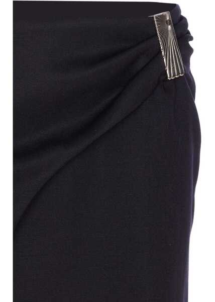 Fuste casual THE ATTICO Mini Crossover Skirt BLACK Femei (BM 19028197) 3