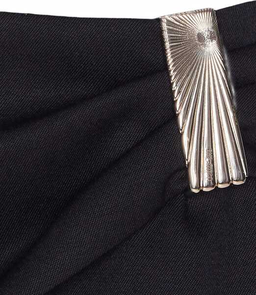 Fuste casual THE ATTICO Mini Crossover Skirt BLACK Femei (BM 19028197) 4