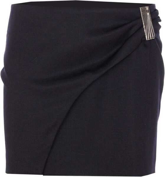 Fuste casual THE ATTICO Mini Crossover Skirt BLACK Femei (BM 19028197) 1