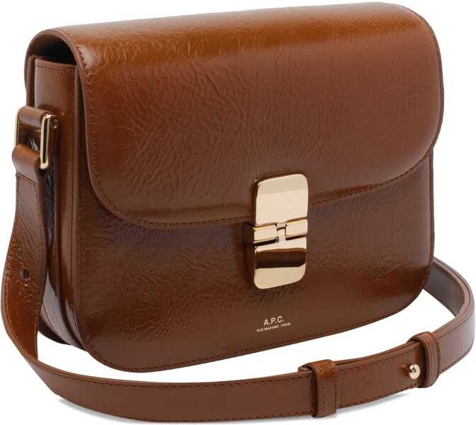 Genti tip postas A.P.C. Small Grace Bag BROWN Femei (BM 19028266) 3
