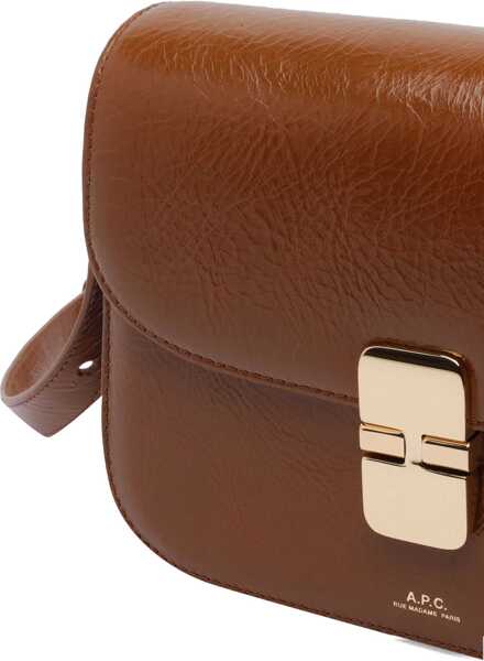 Genti tip postas A.P.C. Small Grace Bag BROWN Femei (BM 19028266) 4