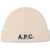 A.P.C. Berretto In Lana Con Logo IVORY
