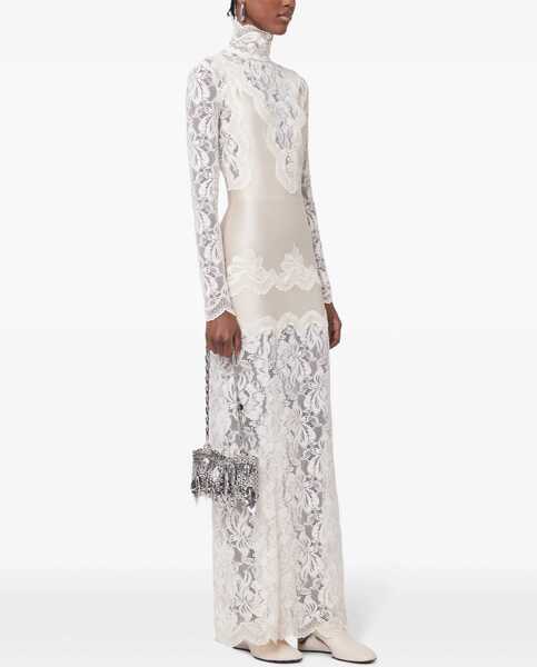 Rochii lungi RABANNE Laced long dress IVORY Femei (BM 19028500) 3