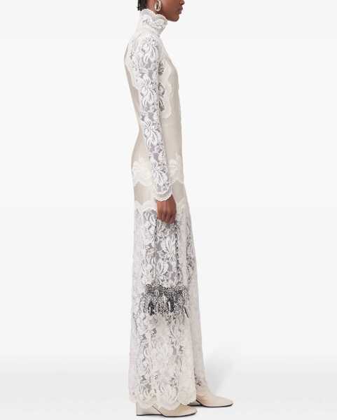 Rochii lungi RABANNE Laced long dress IVORY Femei (BM 19028500) 4