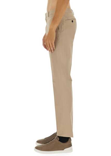 Pantaloni casual ZEGNA Premium Cotton Pants BEIGE Barbati (BM 19028590) 4