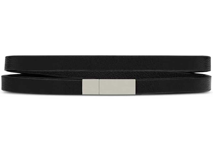 Bratari Saint Laurent Logo Plaque Bracelet BLACK Barbati (BM 19028593) 4