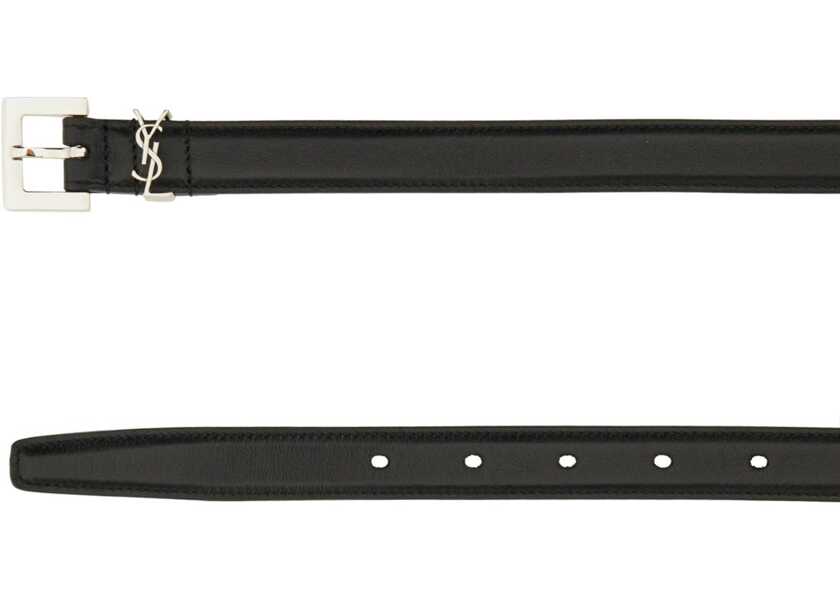 Curele Saint Laurent Thin Cassandras Belt BLACK Femei (BM 19028620) 2