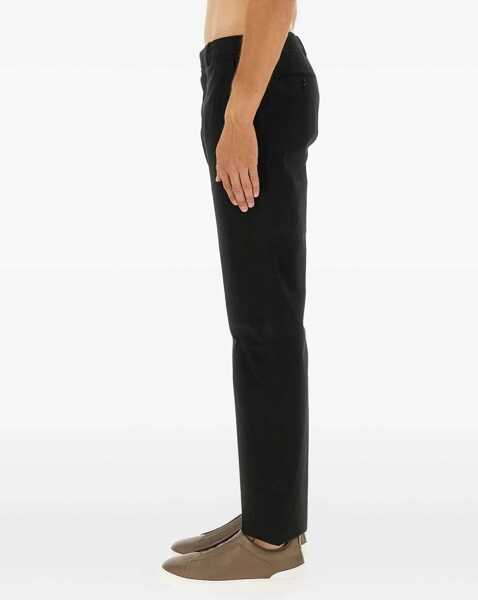 Pantaloni casual ZEGNA Premium Cotton Pants BLACK Barbati (BM 19028650) 3