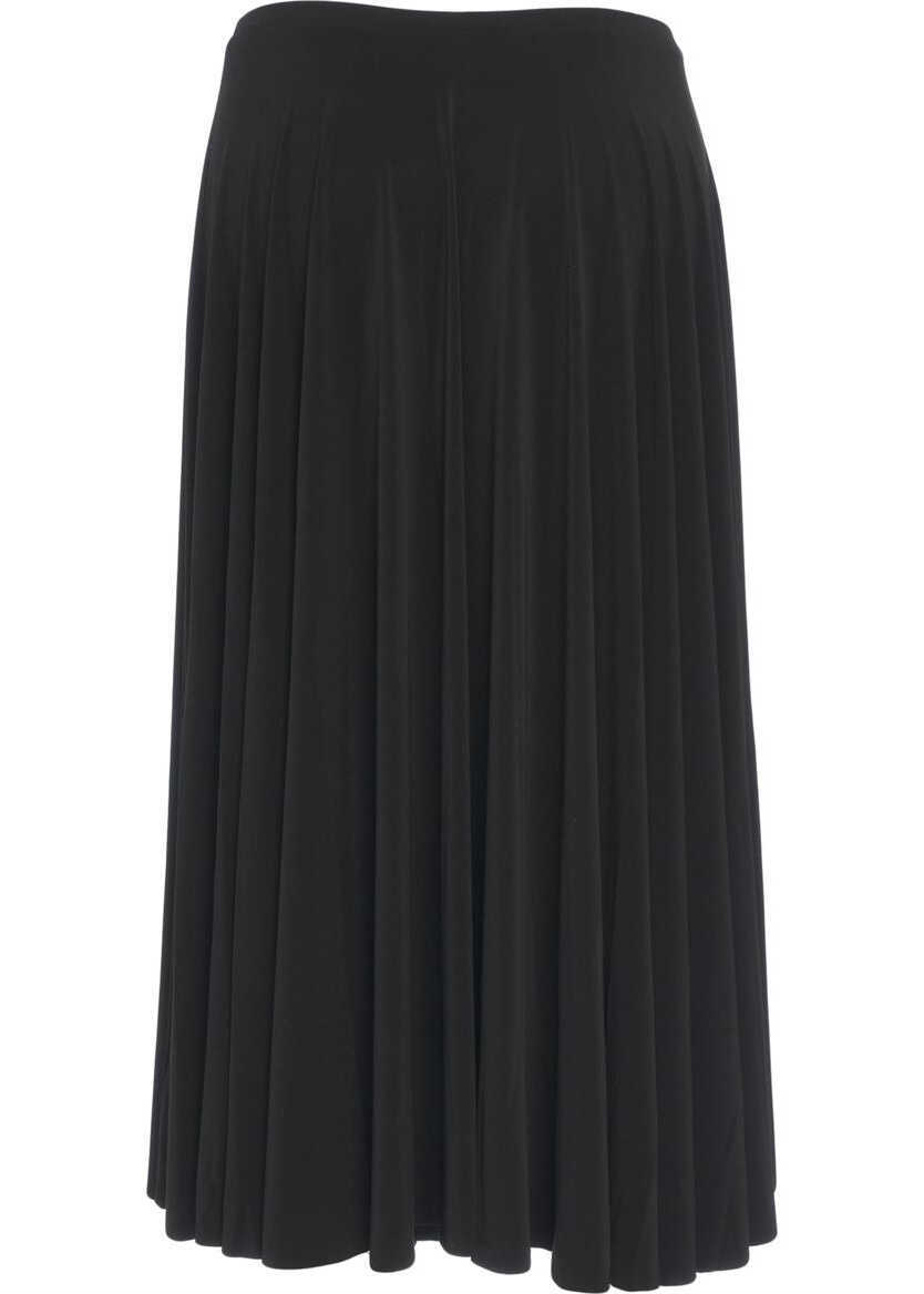 Fuste lungi NORMA KAMALI Pleated midi skirt Black Femei (BM 19028869) 7