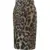 N°21 Midi skirt with animal print Brown