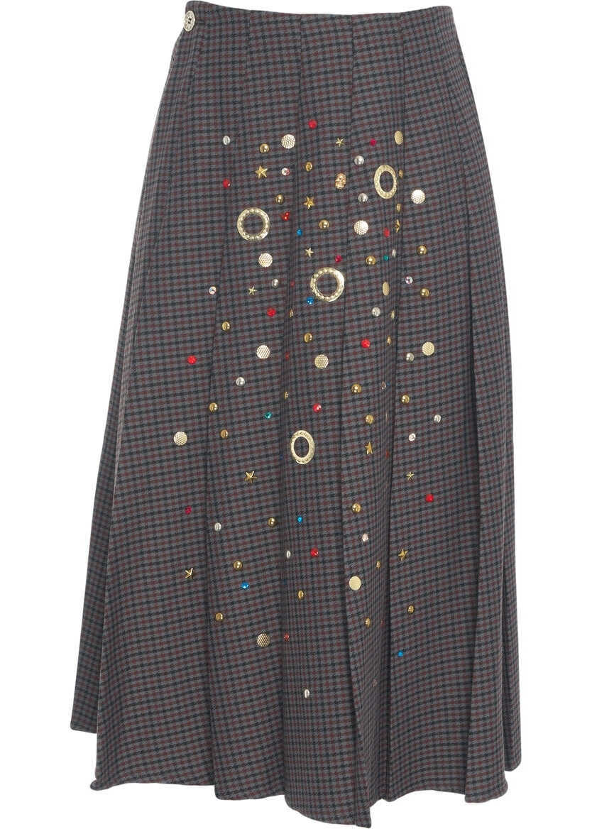 Fuste lungi 5 Progress Midi skirt with appliques Grey Femei (BM 19028884) 1