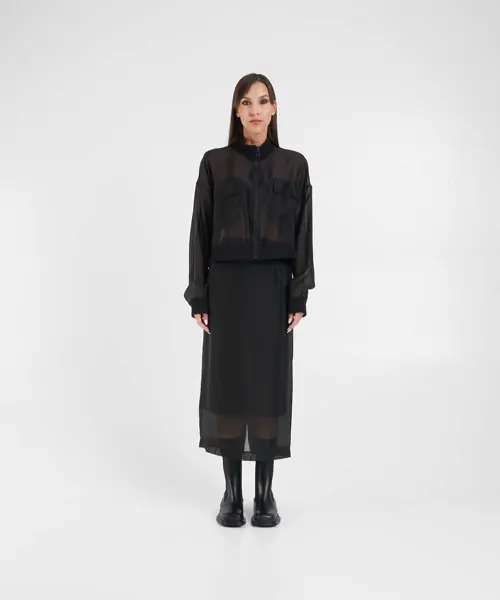 Fuste lungi 8PM Midi skirt Lilian Black Femei (BM 19028890) 3