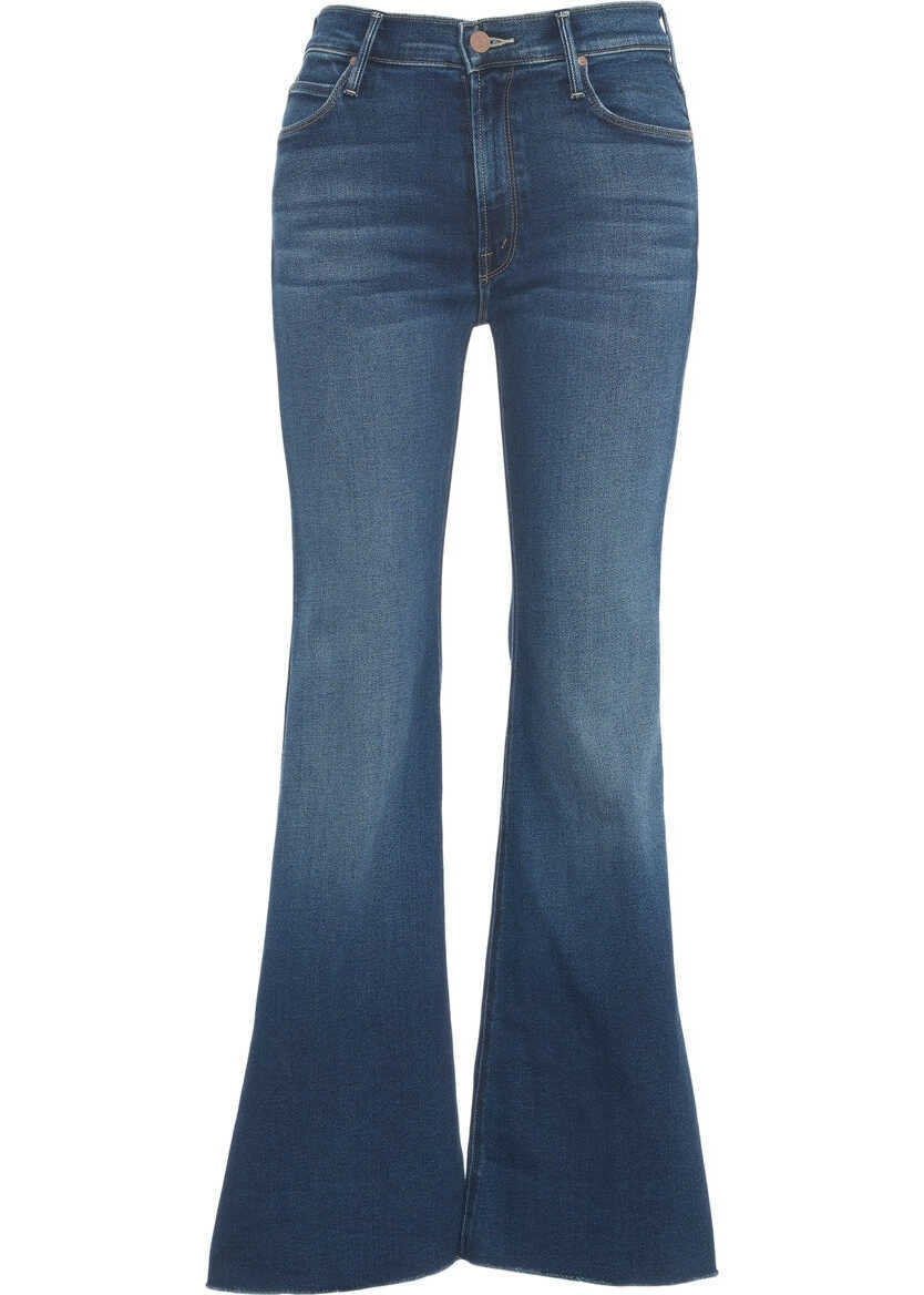 Blugi evazati MOTHER Flared Jeans Lil Doozy Fray Blue Femei (BM 19028893) 2