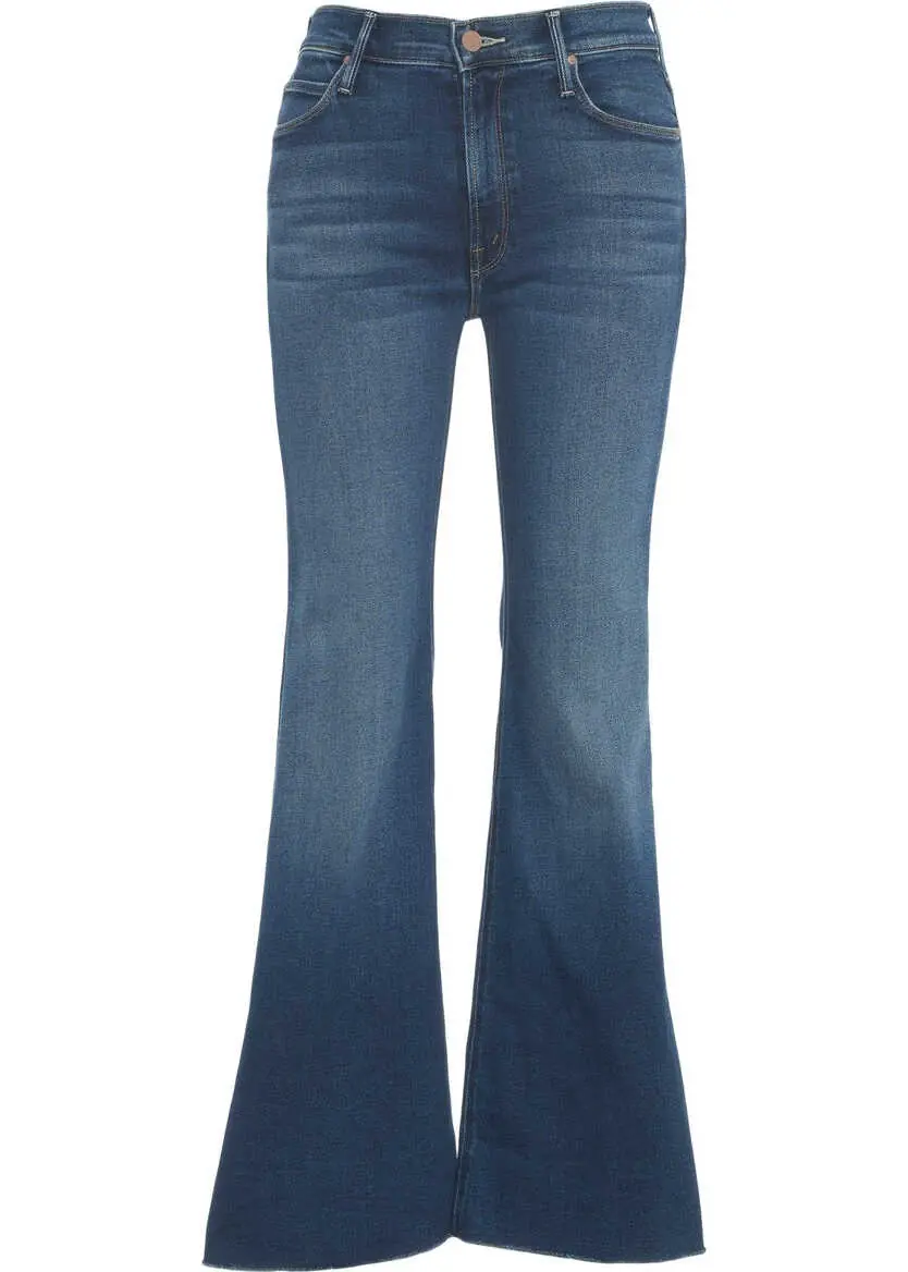 Blugi evazati MOTHER Flared Jeans Lil Doozy Fray Blue Femei (BM 19028893) 1