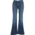 MOTHER Flared Jeans 'Lil Doozy Fray' Blue
