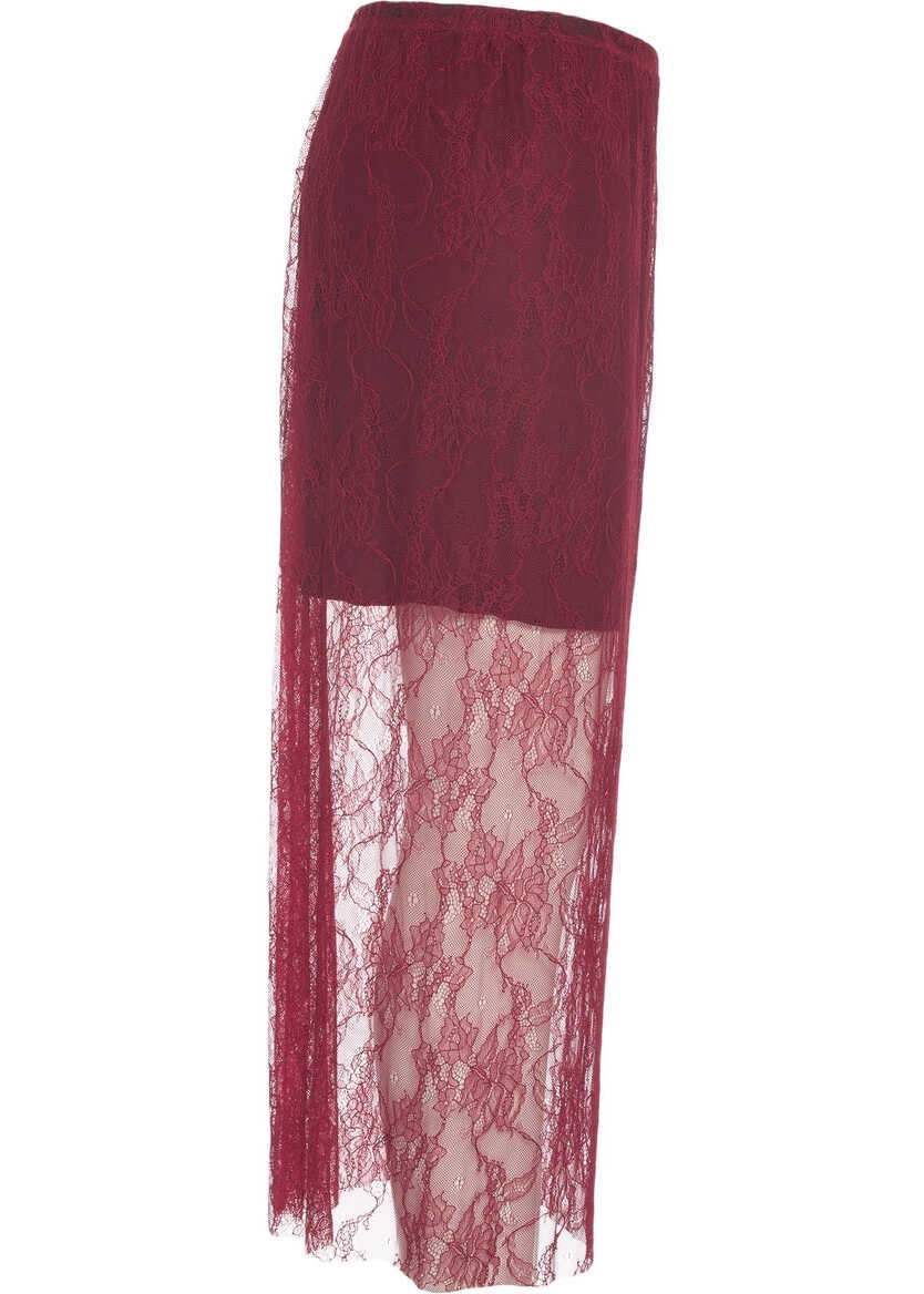 Fuste lungi Kaos Lace midi skirt Red Femei (BM 19028896) 4