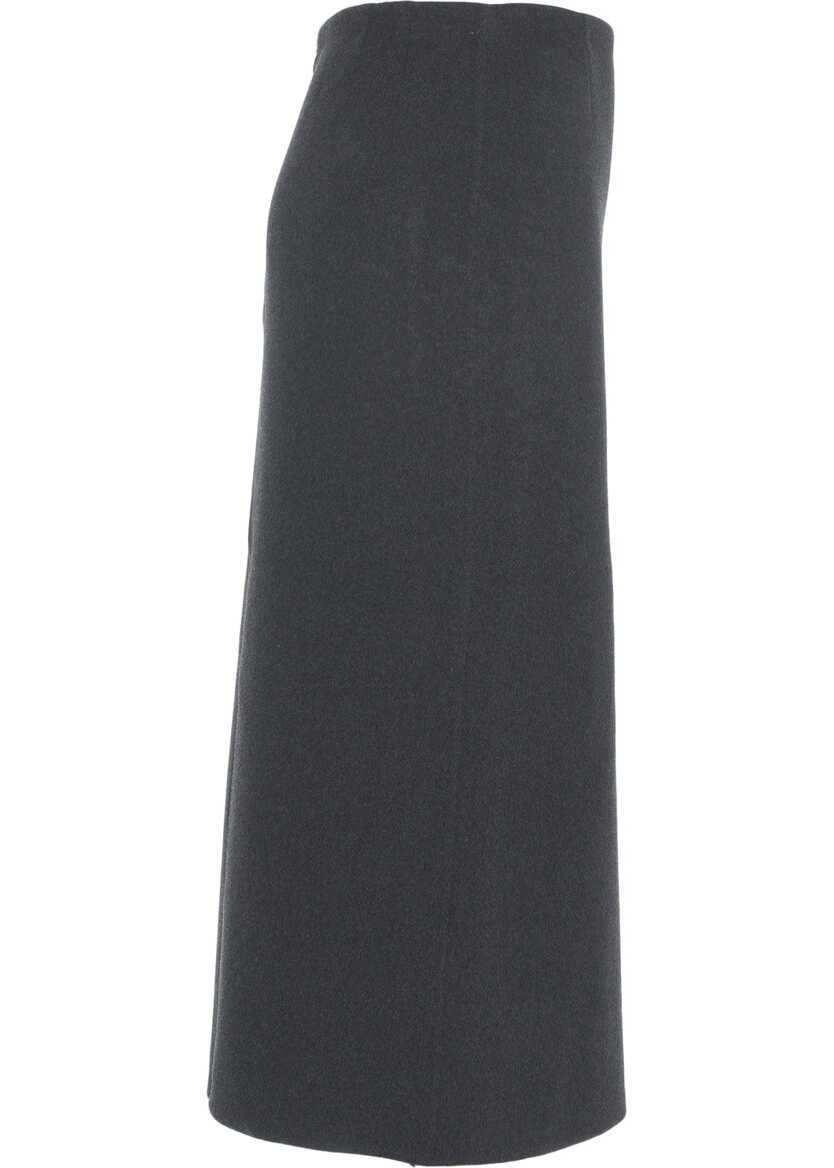 Fuste lungi Herskind Midi skirt Anda Grey Femei (BM 19028902) 4