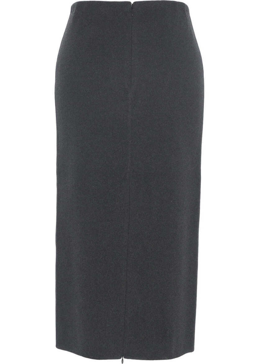 Fuste lungi Herskind Midi skirt Anda Grey Femei (BM 19028902) 5