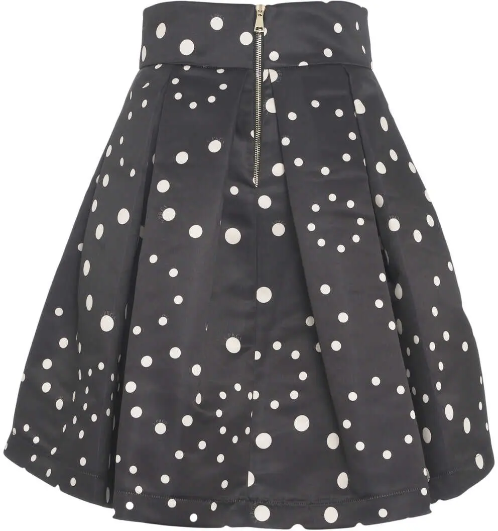 Fuste lungi 5 Progress Pleated skirt with polka dots Black Femei (BM 19028917) 5