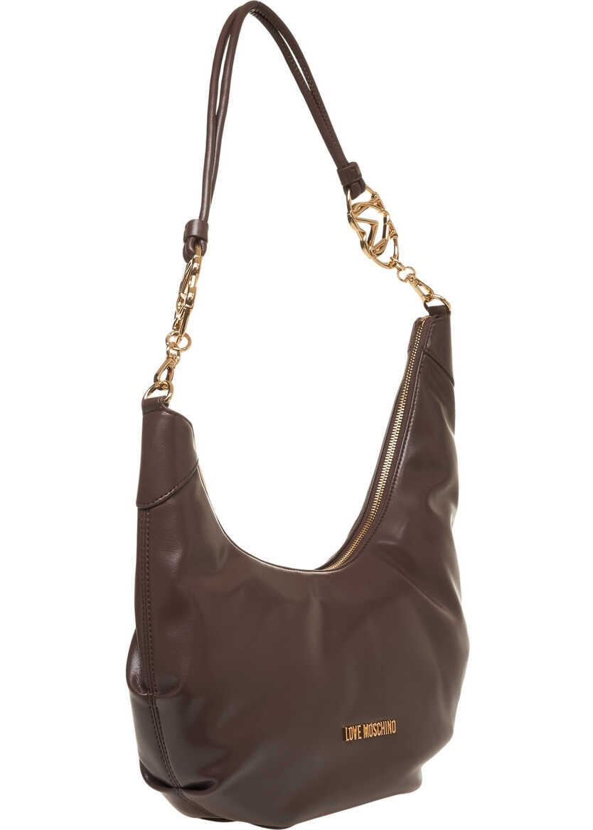 Genti de mana LOVE Moschino Handbag with logo detail Brown Femei (BM 19028929) 3