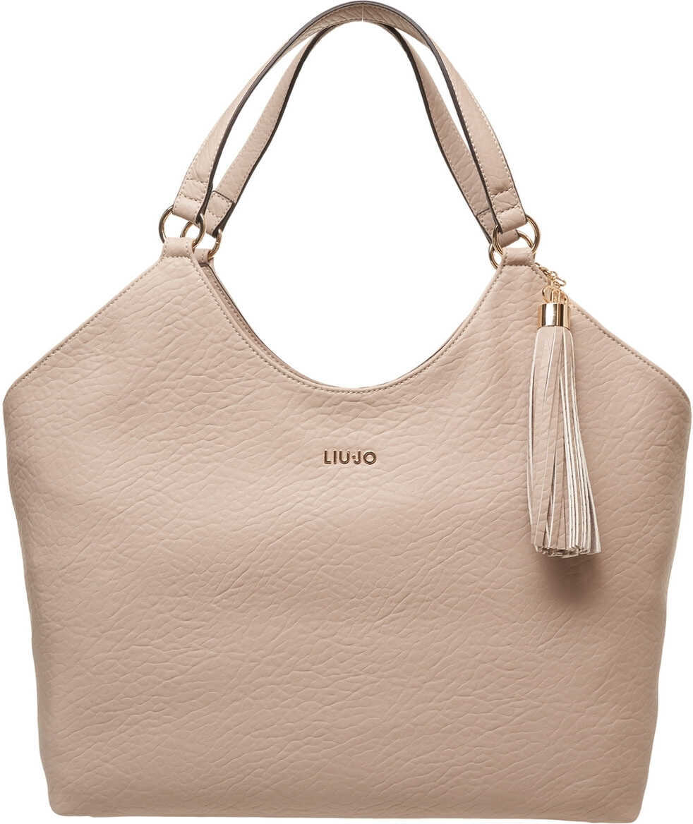 Genti de mana Liu Jo Faux Leather Handbag Beige Femei (BM 19028935) 2