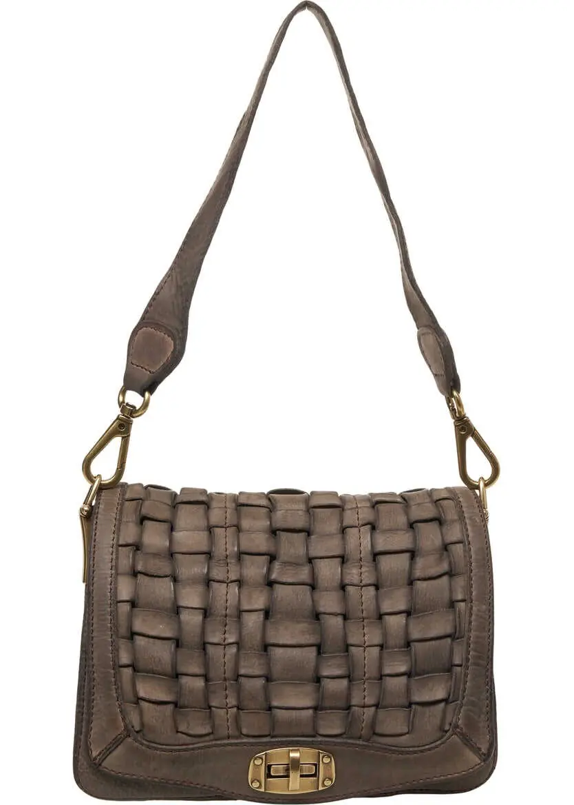 Genti de umar CAMPOMAGGI Leather Shoulder Bag Grey Femei (BM 19028944) 2