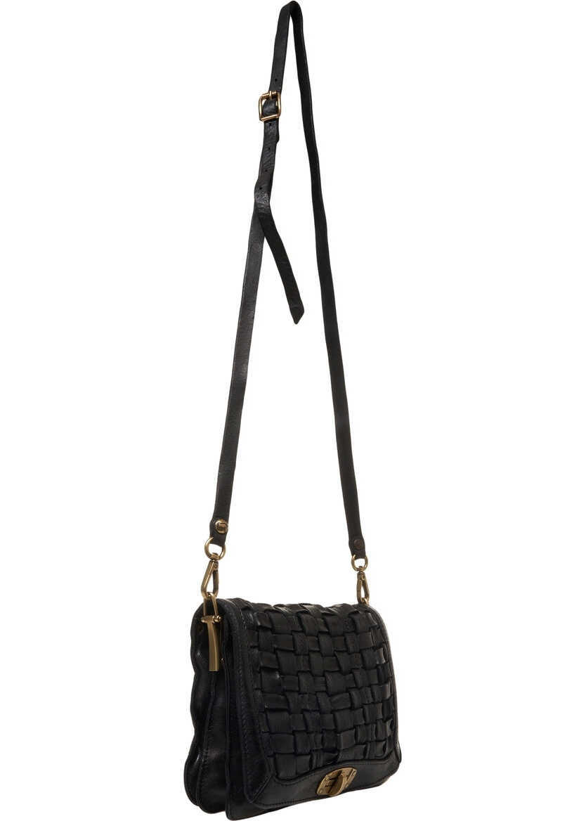 Genti de umar CAMPOMAGGI Leather Shoulder Bag Black Femei (BM 19028944) 8