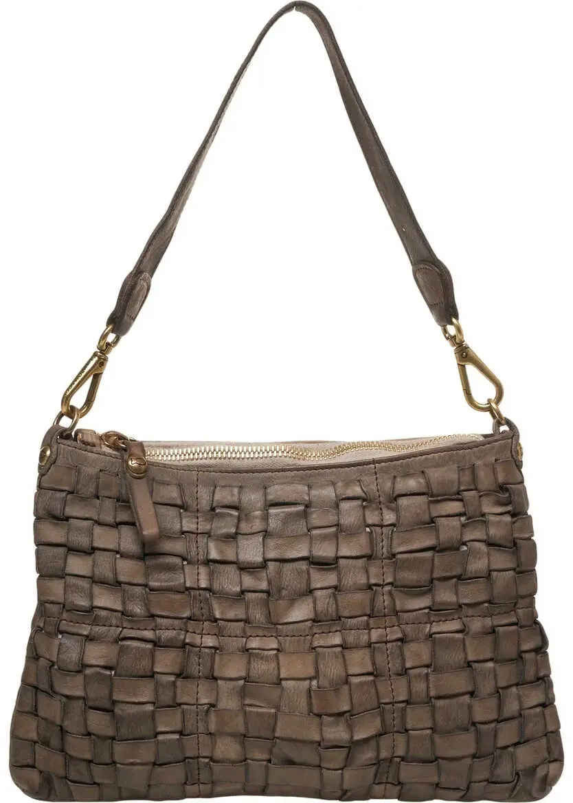 Genti de umar CAMPOMAGGI Leather shoulder bag Grey Femei (BM 19028965) 2