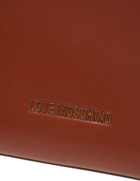 Genti de mana LOVE Moschino Handbag with logo details Brown Femei (BM 19028968) 5