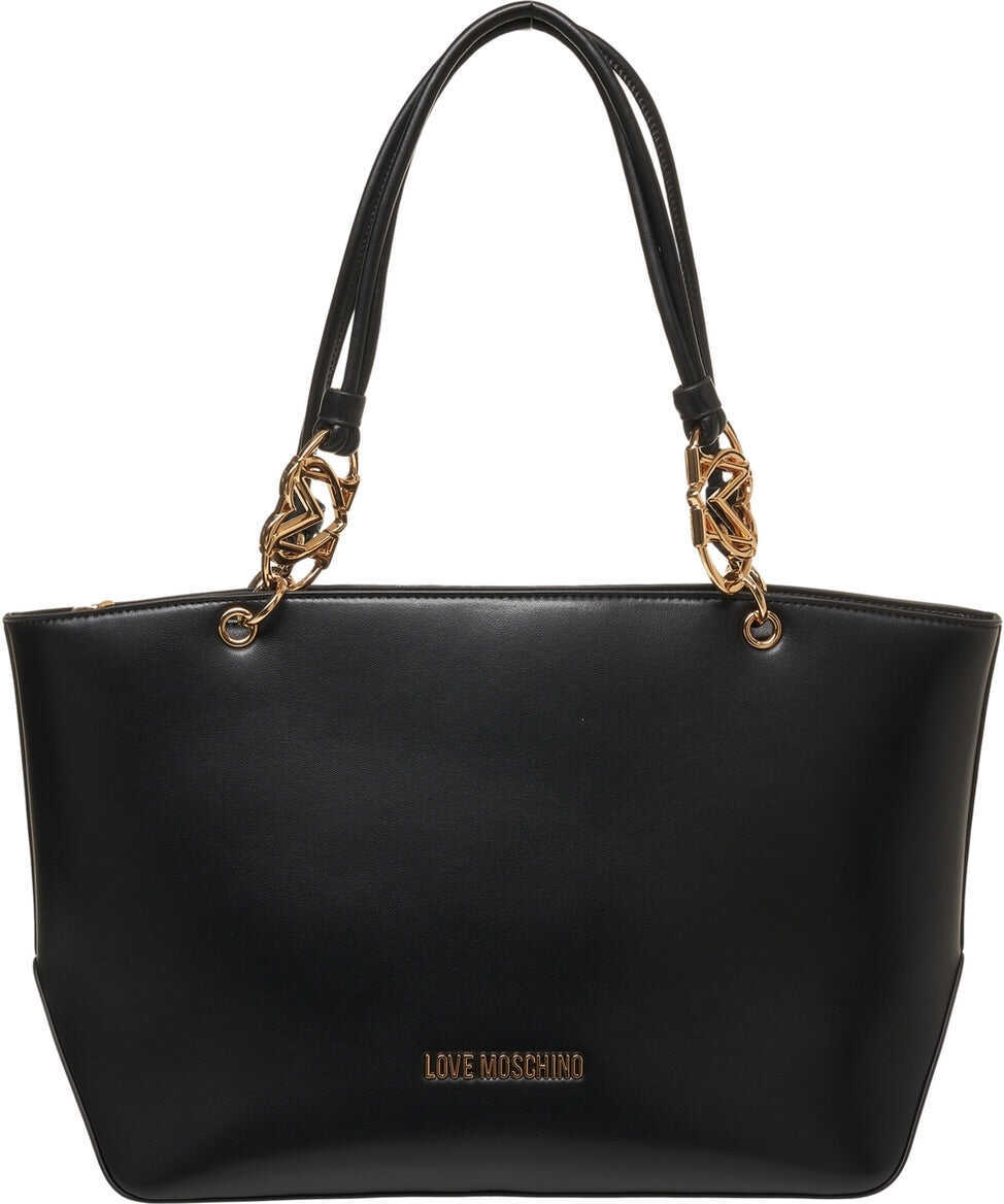 Genti de mana LOVE Moschino Handbag with logo details Black Femei (BM 19028968) 2
