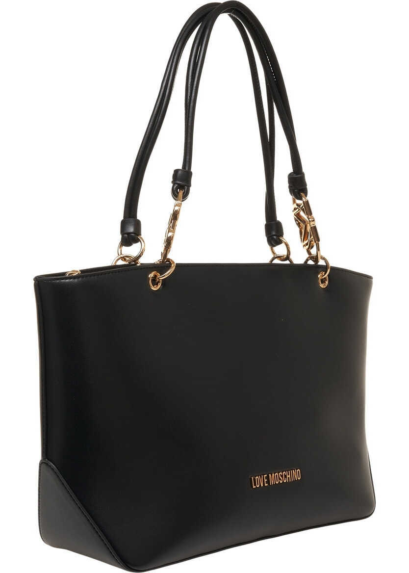 Genti de mana LOVE Moschino Handbag with logo details Black Femei (BM 19028968) 3