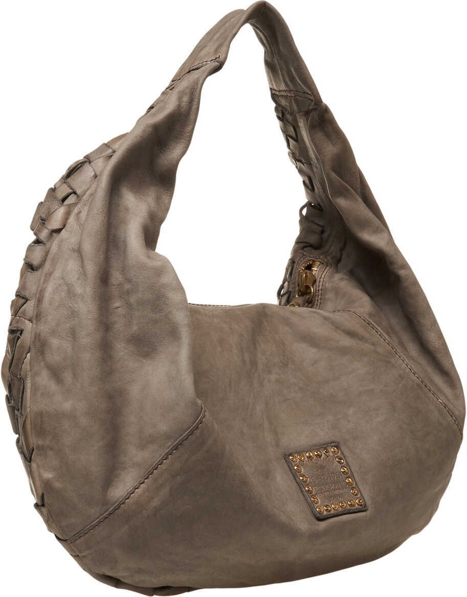 Genti de umar CAMPOMAGGI Smooth leather shoulder bag Green Femei (BM 19028983) 10