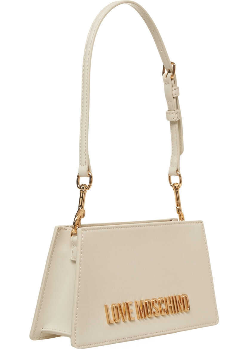Genti de umar LOVE Moschino Shoulderbag with logo lettering Beige Femei (BM 19029010) 3