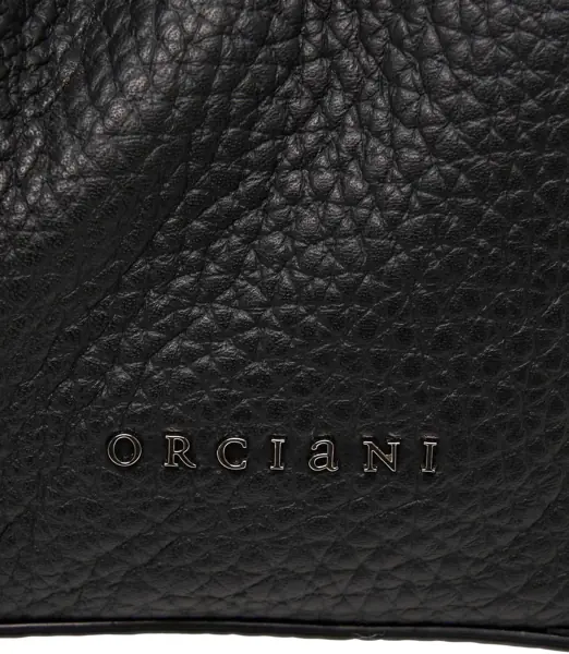 Genti de mana Orciani Grained leather handbag Black Femei (BM 19029016) 6