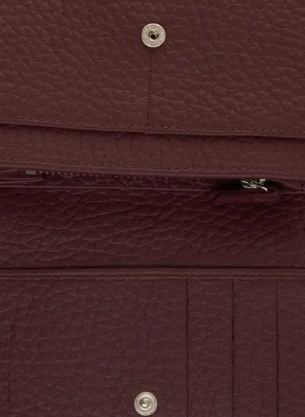 Portofele Orciani Grained leather wallet Red Femei (BM 19029025) 5