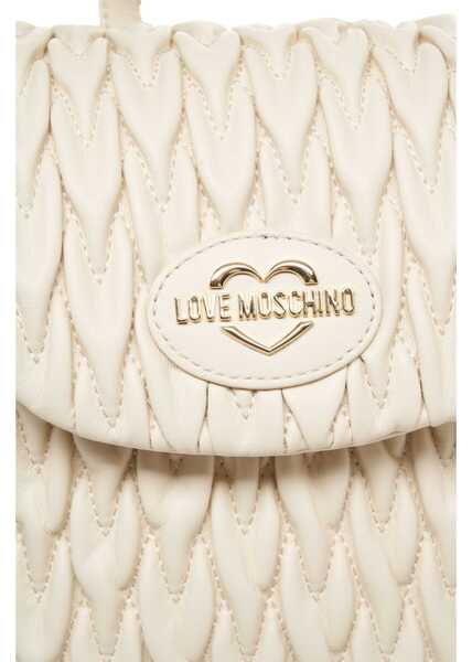 Rucsacuri LOVE Moschino Quilted backpack White Femei (BM 19029046) 5