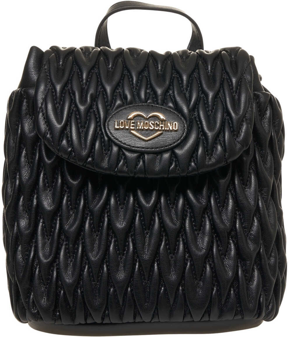 Rucsacuri LOVE Moschino Quilted backpack Black Femei (BM 19029046) 2