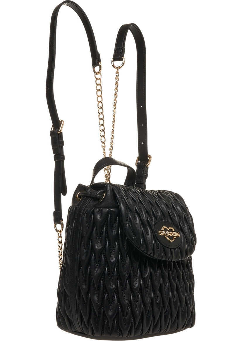 Rucsacuri LOVE Moschino Quilted backpack Black Femei (BM 19029046) 3